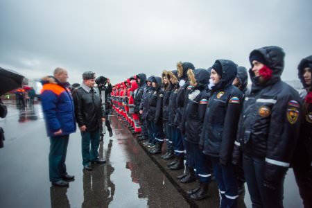 Волонтеры-спасатели МО Княжево приняли участие в городском смотре