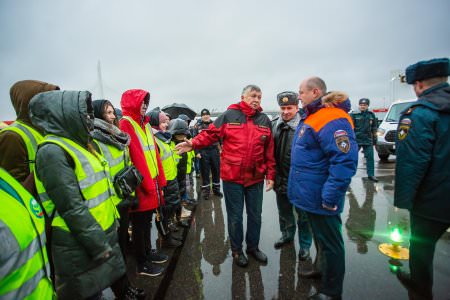 Волонтеры-спасатели МО Княжево приняли участие в городском смотре