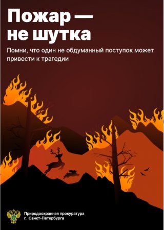 Берегите лес от пожара!